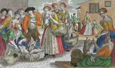 The Poultry Market by Martin Engelbrecht